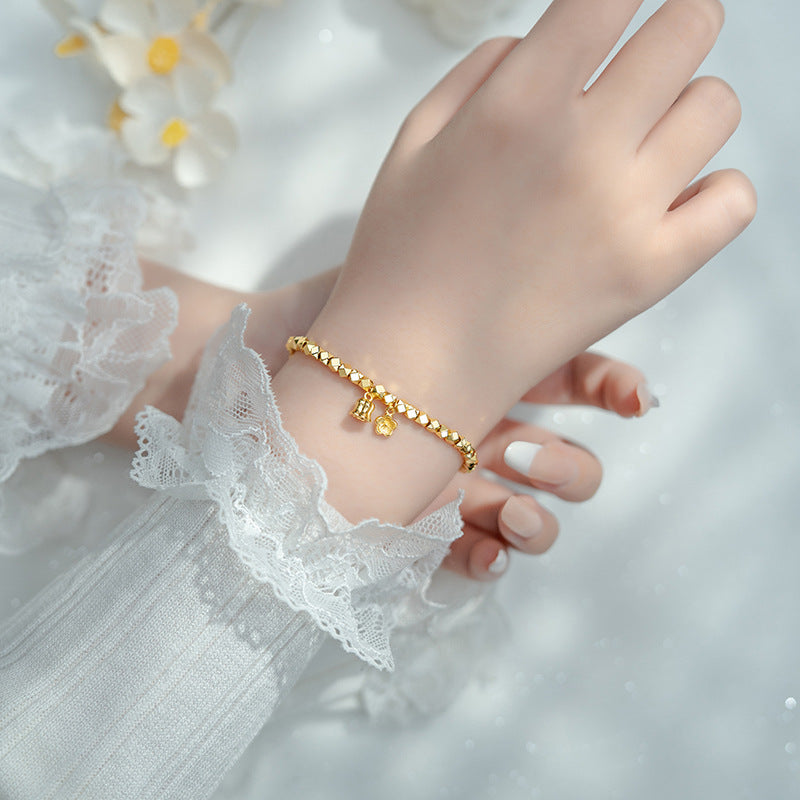 Zarte handwerkliche Gold Armband