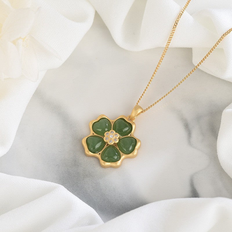 Zarte handwerkliche Gold Halskette