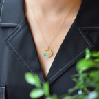 Zarte handwerkliche Silber Halskette