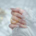 Handgefertigte Vintage Gold Armband