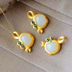 Zarte handwerkliche Gold Halskette