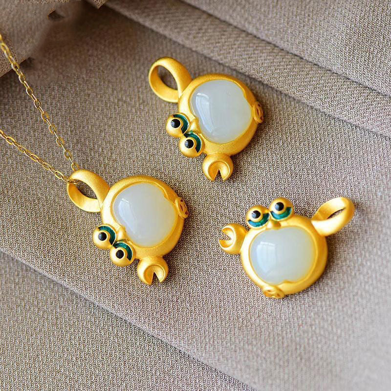 Zarte handwerkliche Gold Halskette