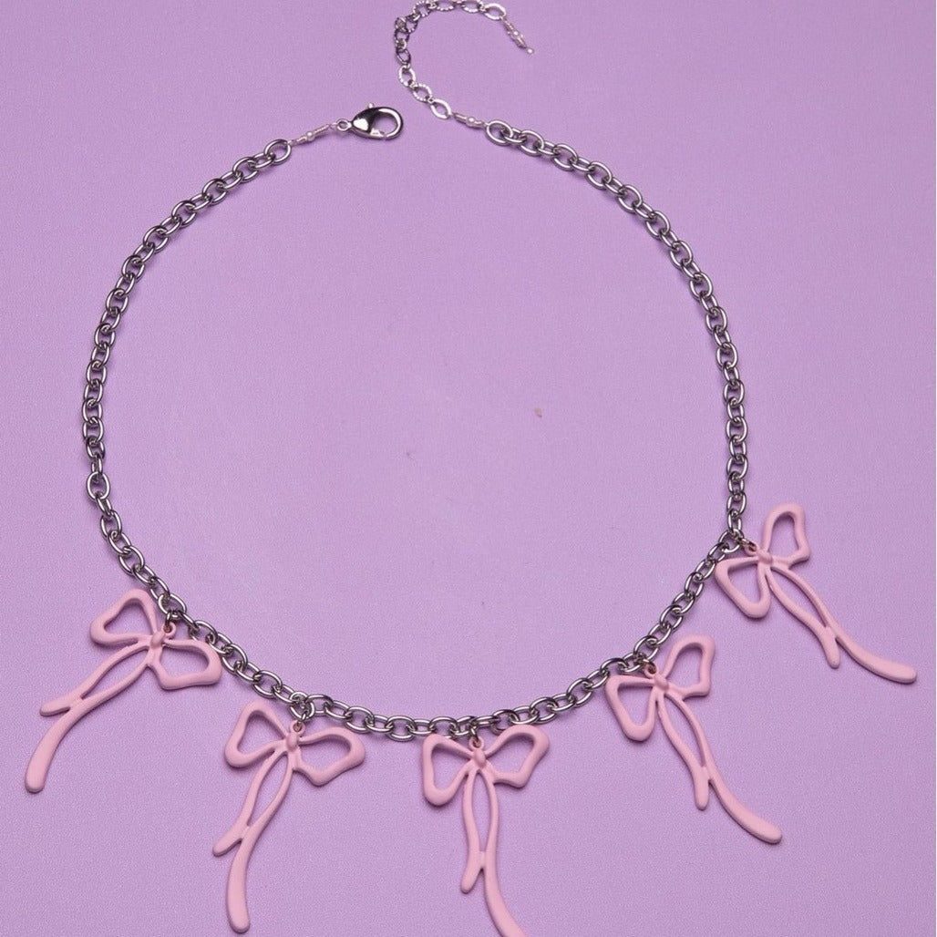 Zarte handwerkliche Silber Halskette