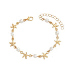 Atemberaubende Perlen Fußkette für den Alltag