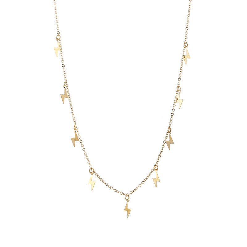 Zarte handwerkliche Gold Halskette