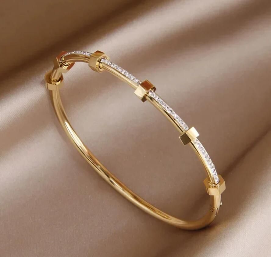 Handgefertigte Vintage Gold Armband