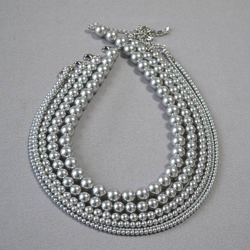 Zarte handwerkliche Silber Halskette