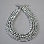 Zarte handwerkliche Silber Halskette