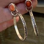 Zarte handwerkliche Ohrring