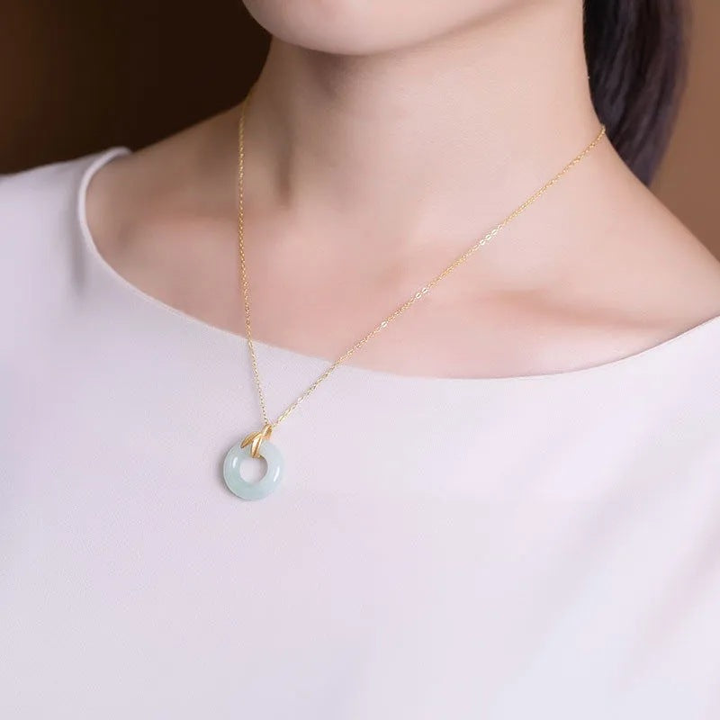 Zarte handwerkliche Silber Halskette