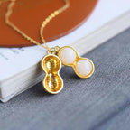 Zarte handwerkliche Gold Halskette