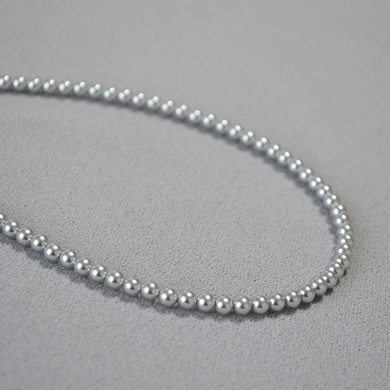 Zarte handwerkliche Silber Halskette