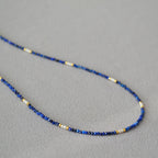 Zarte handwerkliche Perlen Halskette