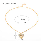 Zarte handwerkliche Gold Halskette