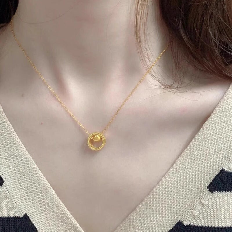 Romantische Gold Halskette für besondere Momente