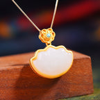 Zarte handwerkliche Silber Halskette