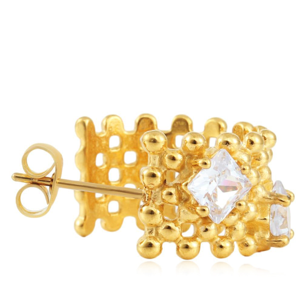 Schöne Gold Ohrring mit einzigartigem Stil