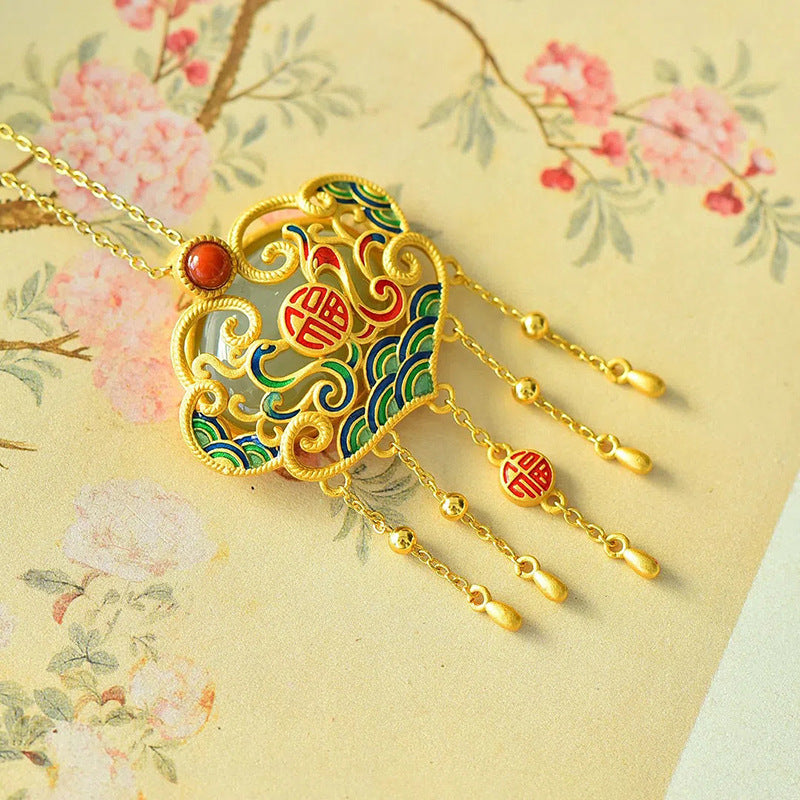 Zarte handwerkliche Silber Halskette