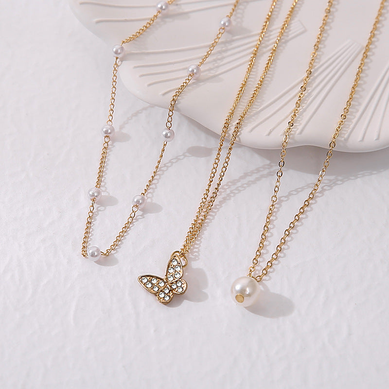 Schöne Perlen Halskette mit einzigartigem Stil