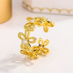 Zarte handwerkliche Ring