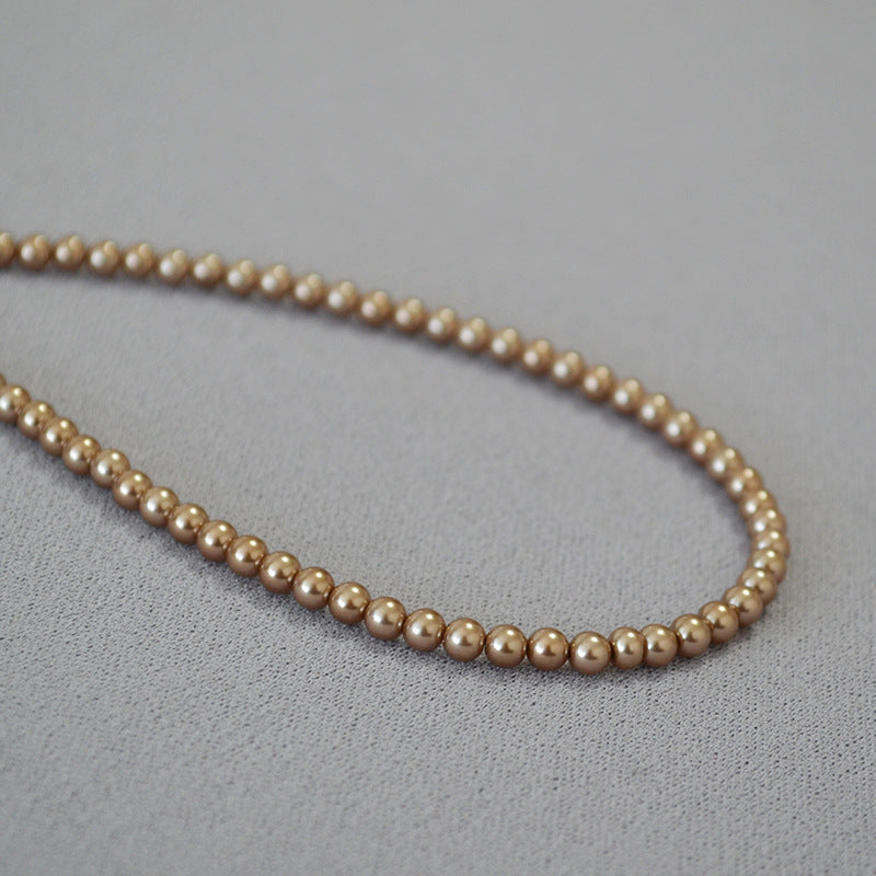 Zarte handwerkliche Perlen Halskette