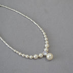 Zarte handwerkliche Silber Halskette