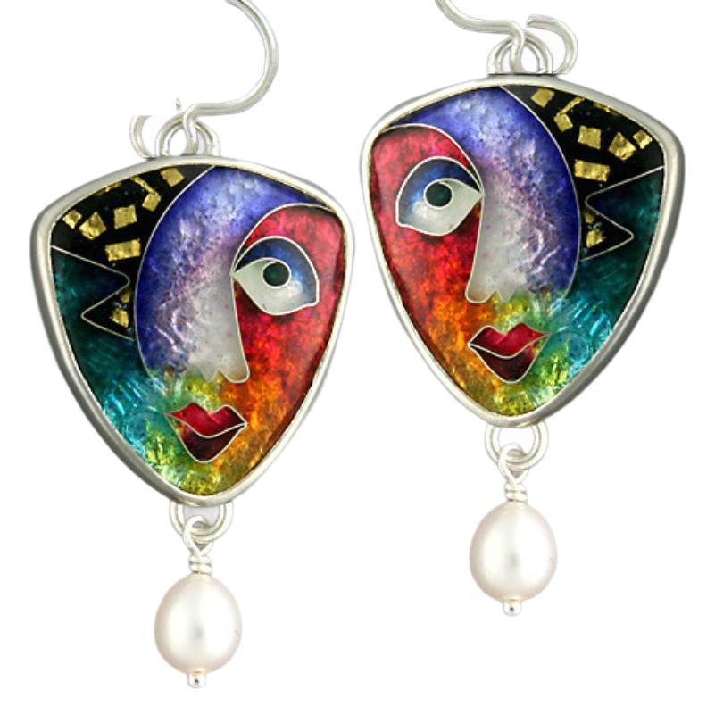 Handgefertigte Vintage Perlen Ohrring