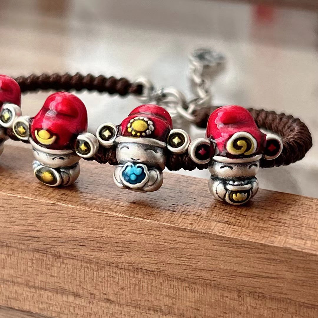 Handgefertigte Vintage Silber Armband