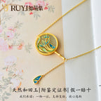 Zarte handwerkliche Silber Halskette