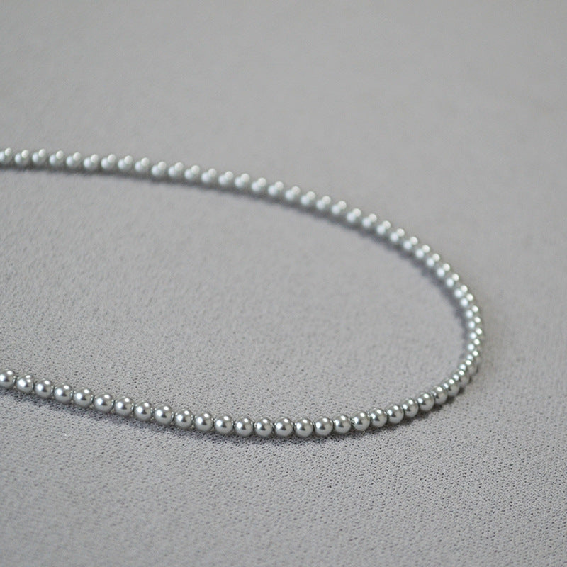 Zarte handwerkliche Silber Halskette