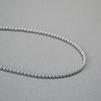 Zarte handwerkliche Silber Halskette