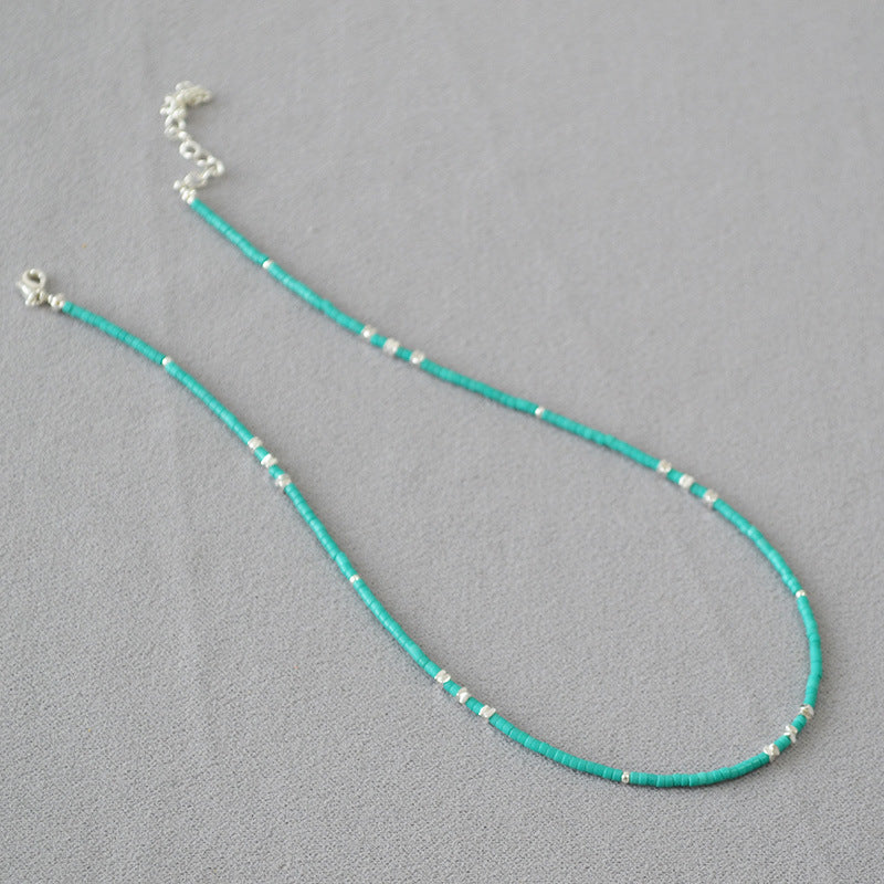 Schöne Silber Halskette mit einzigartigem Stil