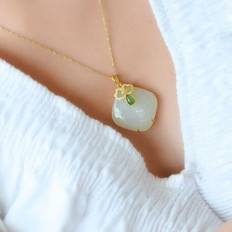 Zarte handwerkliche Silber Halskette