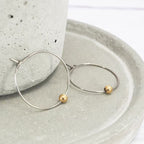 Zarte handwerkliche Gold Ohrring