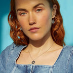 Schöne Silber Halskette mit einzigartigem Stil