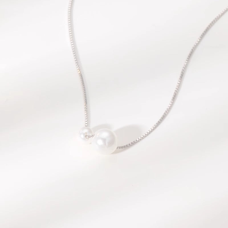 Handgefertigte Vintage Perlen Halskette