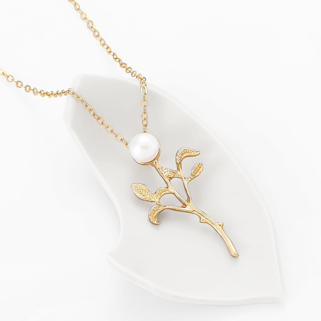 Zarte handwerkliche Perlen Halskette