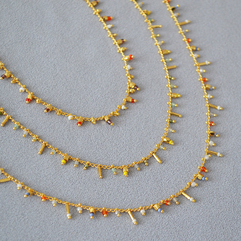 Zarte handwerkliche Halskette