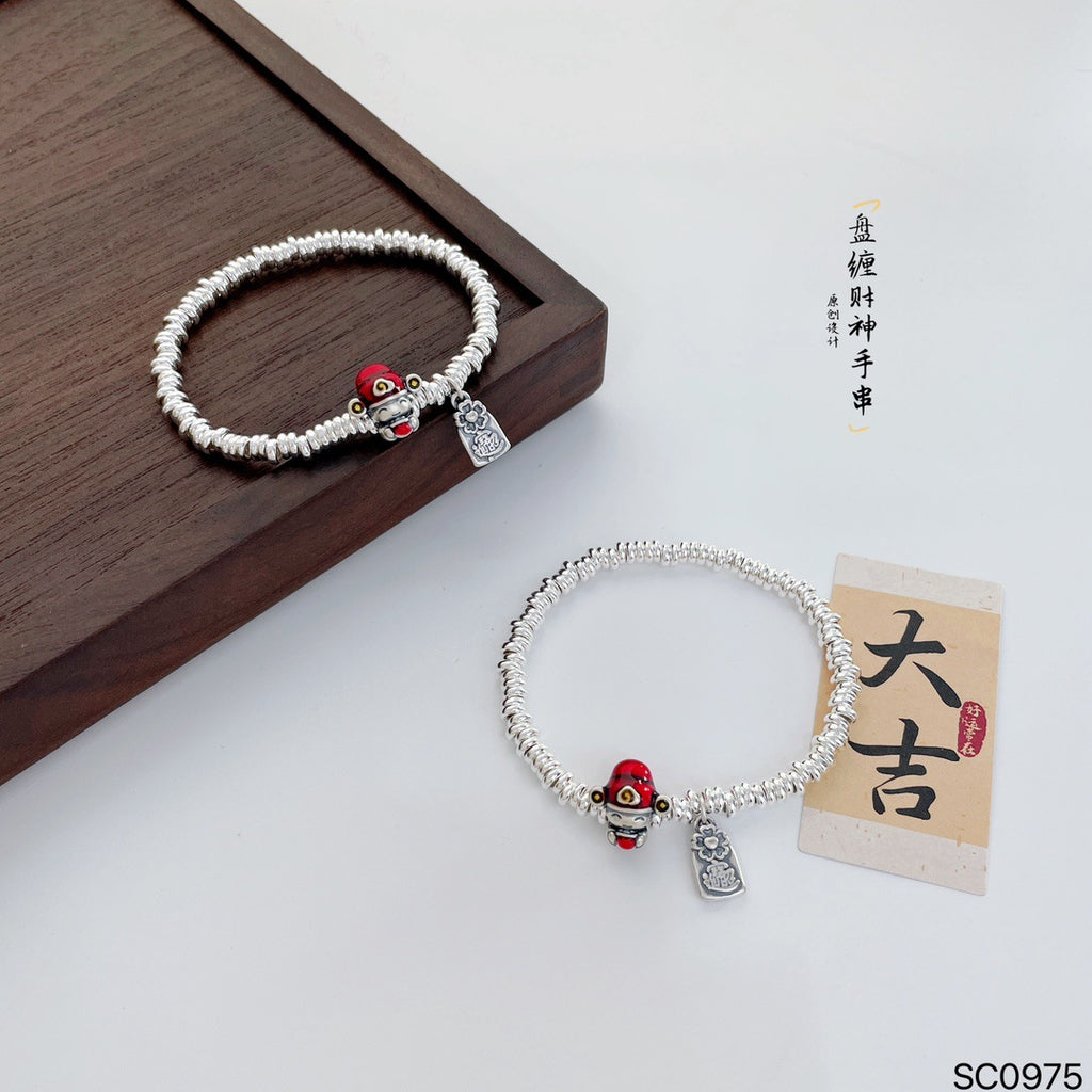 Zarte handwerkliche Silber Armband