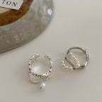 Handgefertigte Vintage Perlen Ring