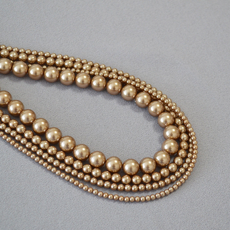 Zarte handwerkliche Perlen Halskette