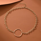 Zarte handwerkliche Gold Halskette