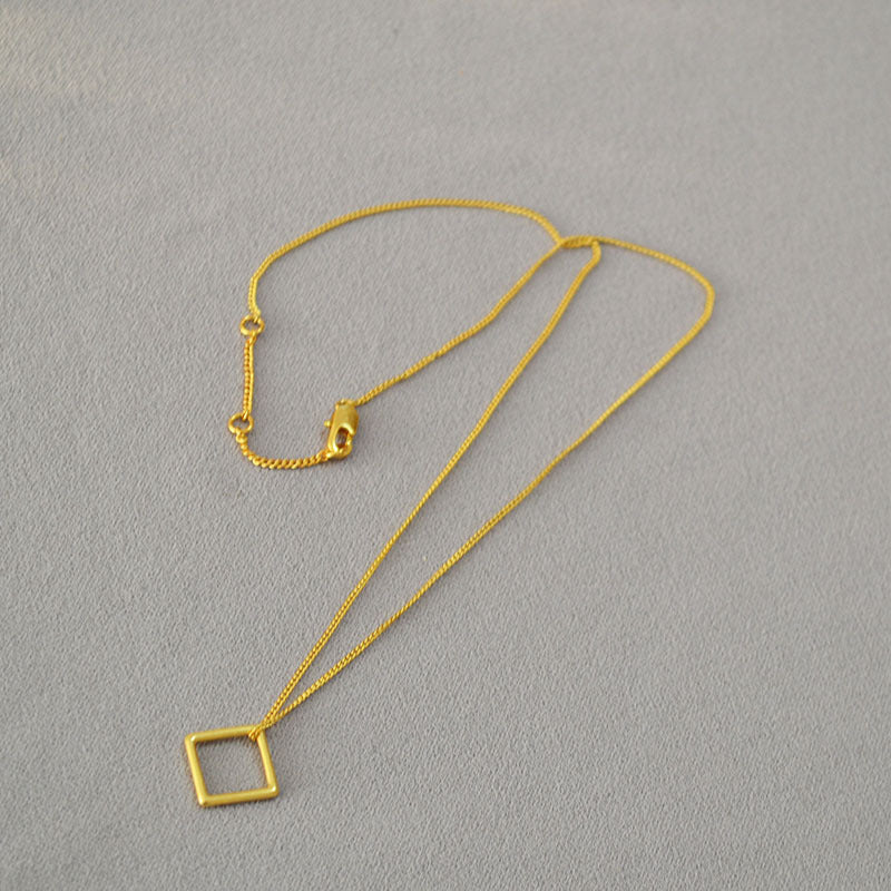 Zarte handwerkliche Gold Halskette