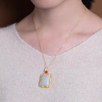 Zarte handwerkliche Gold Halskette