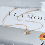 Schöne Perlen Halskette mit einzigartigem Stil