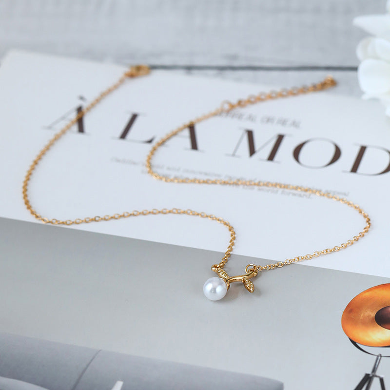 Schöne Perlen Halskette mit einzigartigem Stil