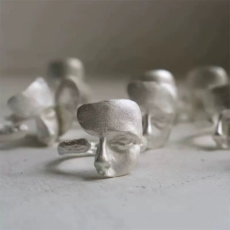 Handgefertigte Vintage Silber Ring