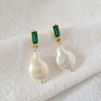 Zarte handwerkliche Silber Ohrring