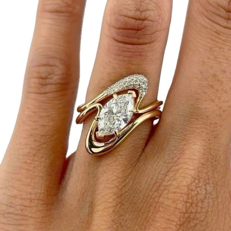 Atemberaubende Gold Ring für den Alltag