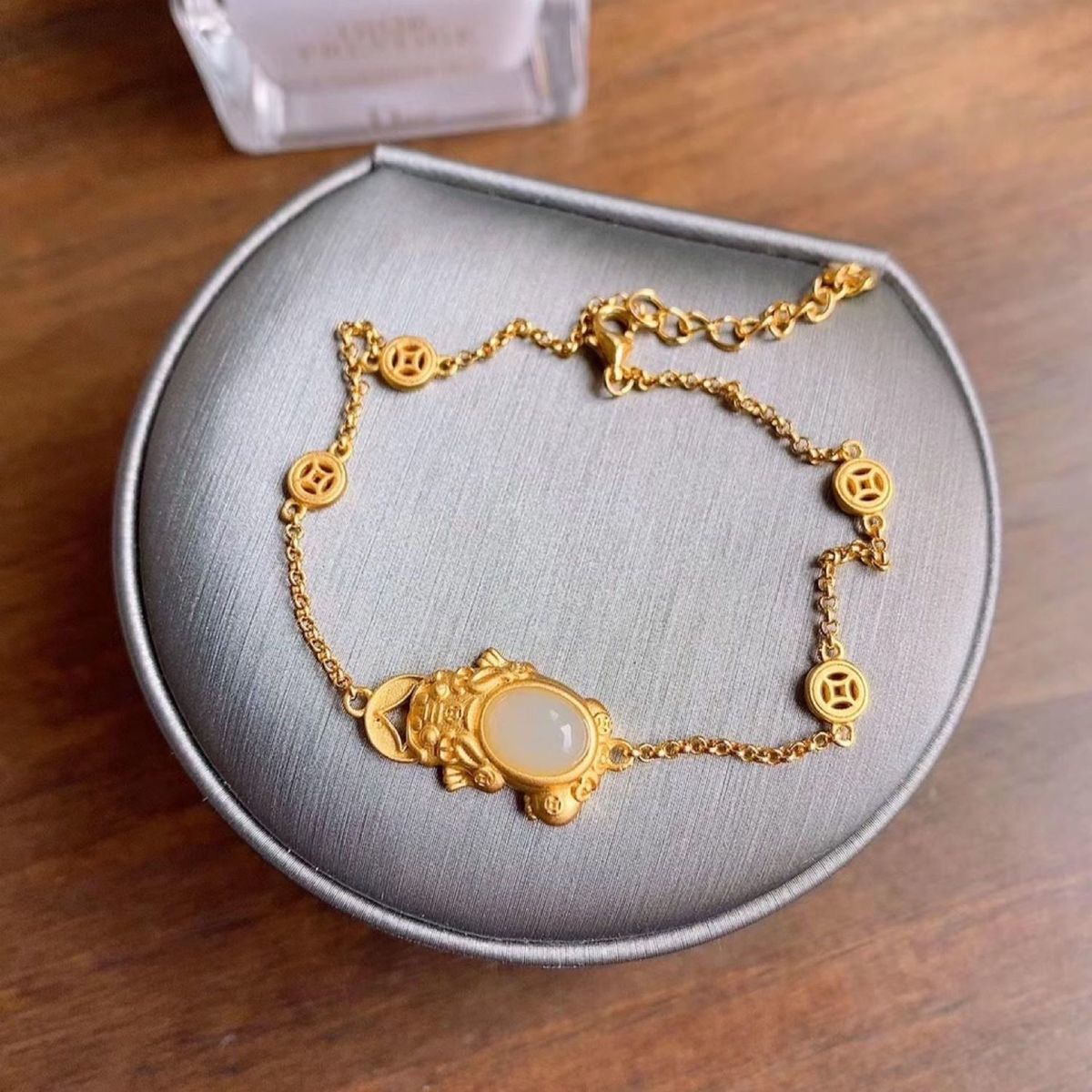 Zarte handwerkliche Silber Armband